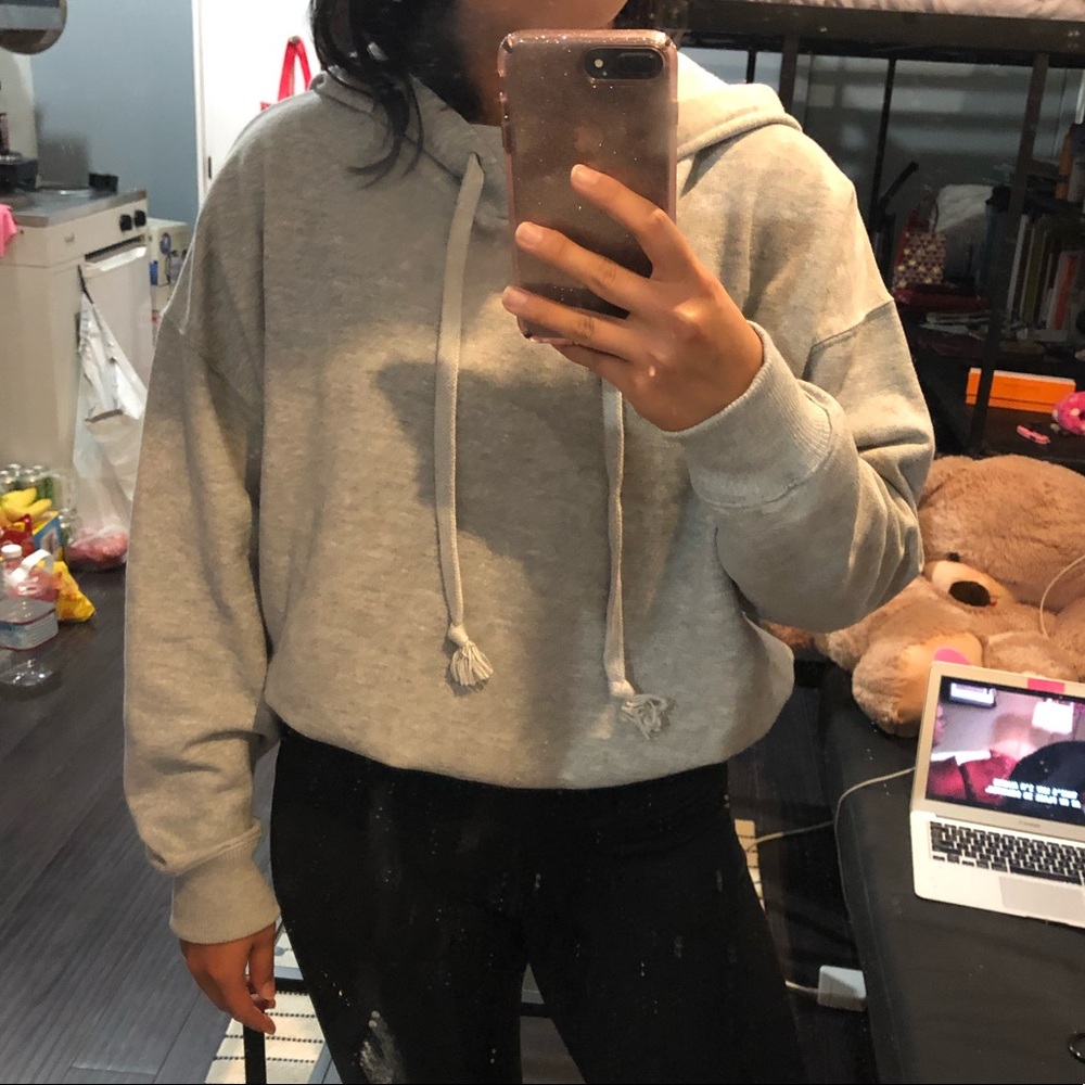 ZARA GREY BODYSUIT HOODIE